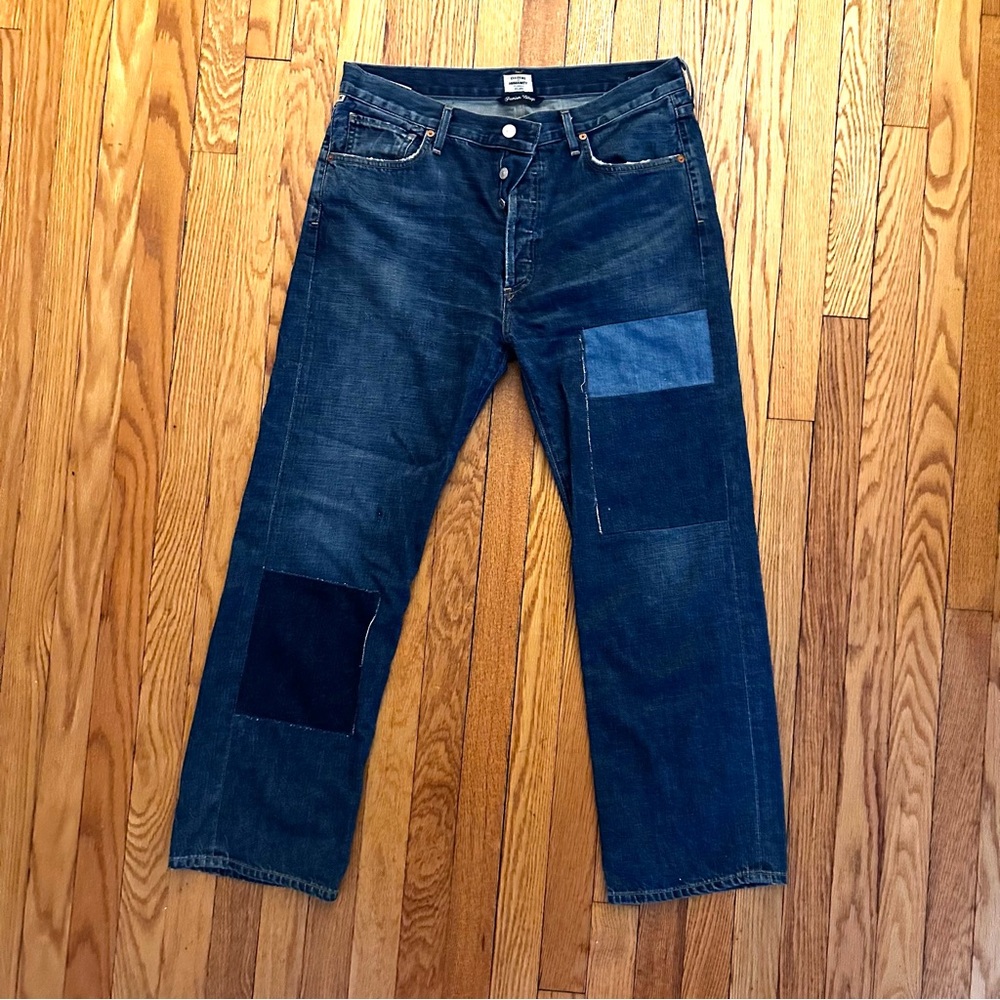 Citizens Of Humanity Blue Patchwork Women Jeans